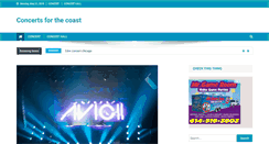 Desktop Screenshot of concertsforthecoast.com